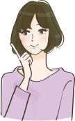 指差す女性